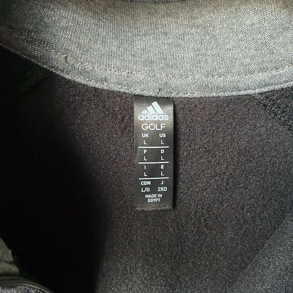 Adidas Golf Black Quarter Zip